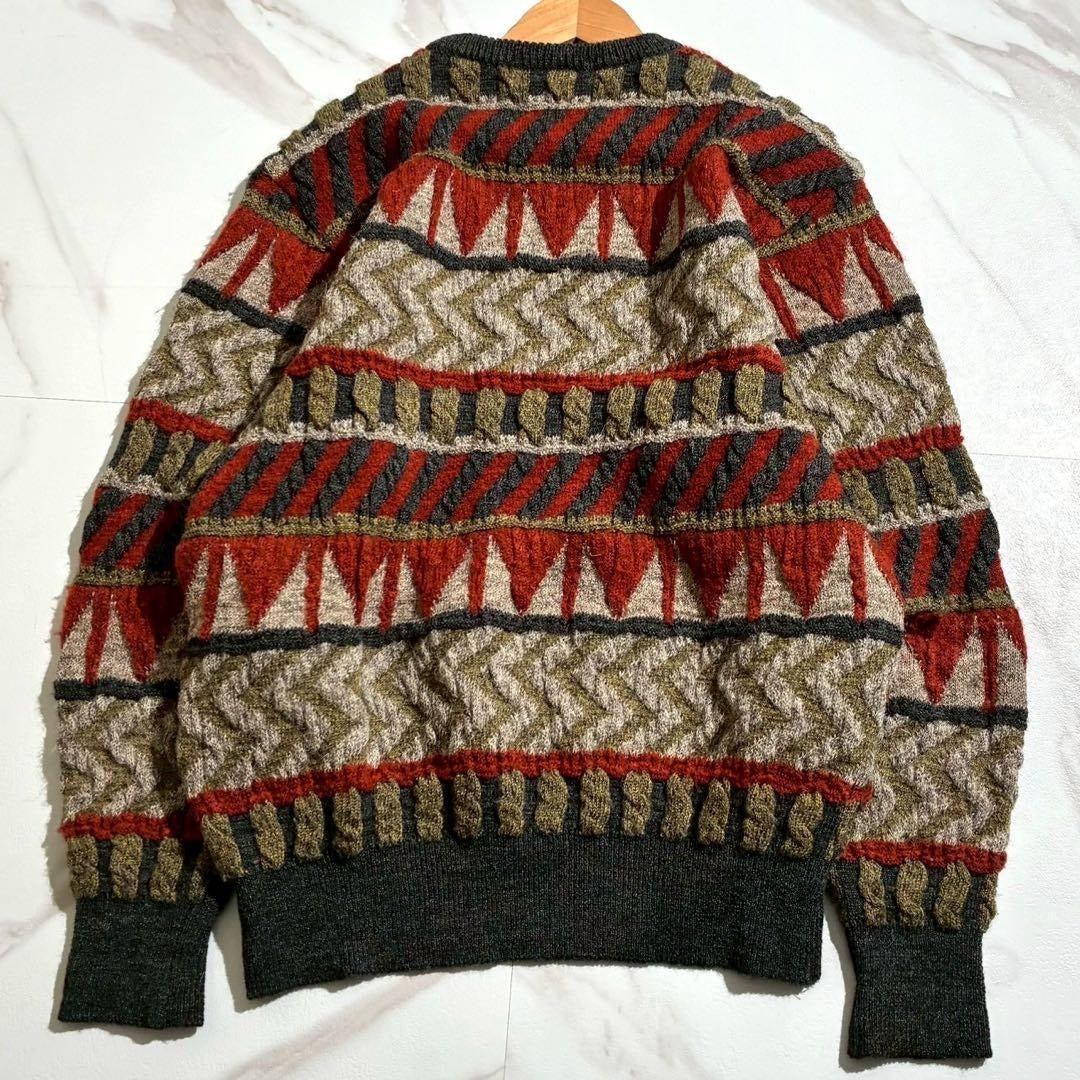 Issey Miyake - ISSEY MIYAKE 80s Brush Tag 3D Long Sleeve Knit Size L