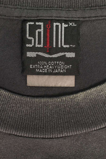 Vintage Saint Michael Tops - Saint Michael The Judgement Vintage Long Sleeve Cut And Sew Black XL - Authentic Archive