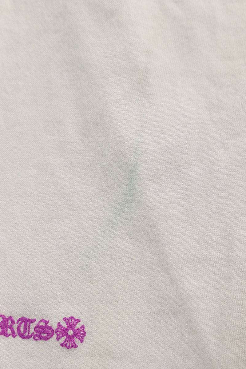 Vintage Chrome hearts Tops - Chrome Hearts Neck Logo Printed Pocket T-Shirt White Size L - Authentic Archive