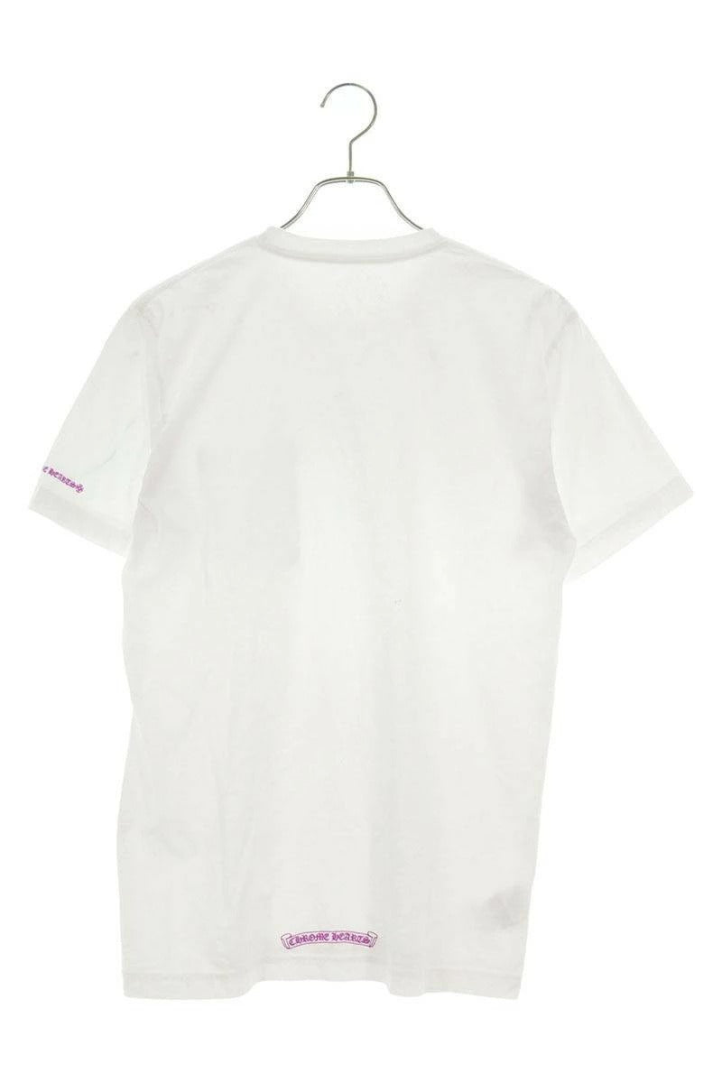 Vintage Chrome hearts Tops - Chrome Hearts Neck Logo Printed Pocket T-Shirt White Size L - Authentic Archive