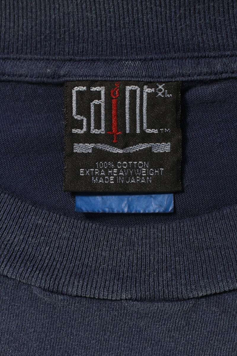 Vintage Saint Michael Tops - Saint Michael 25ss Dead Saint Print T-Shirt SM-YS1-0000-010 Navy XXL - Authentic Archive