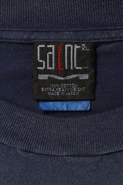 Vintage Saint Michael Tops - Saint Michael 25ss Dead Saint Print T-Shirt SM-YS1-0000-010 Navy XXL - Authentic Archive