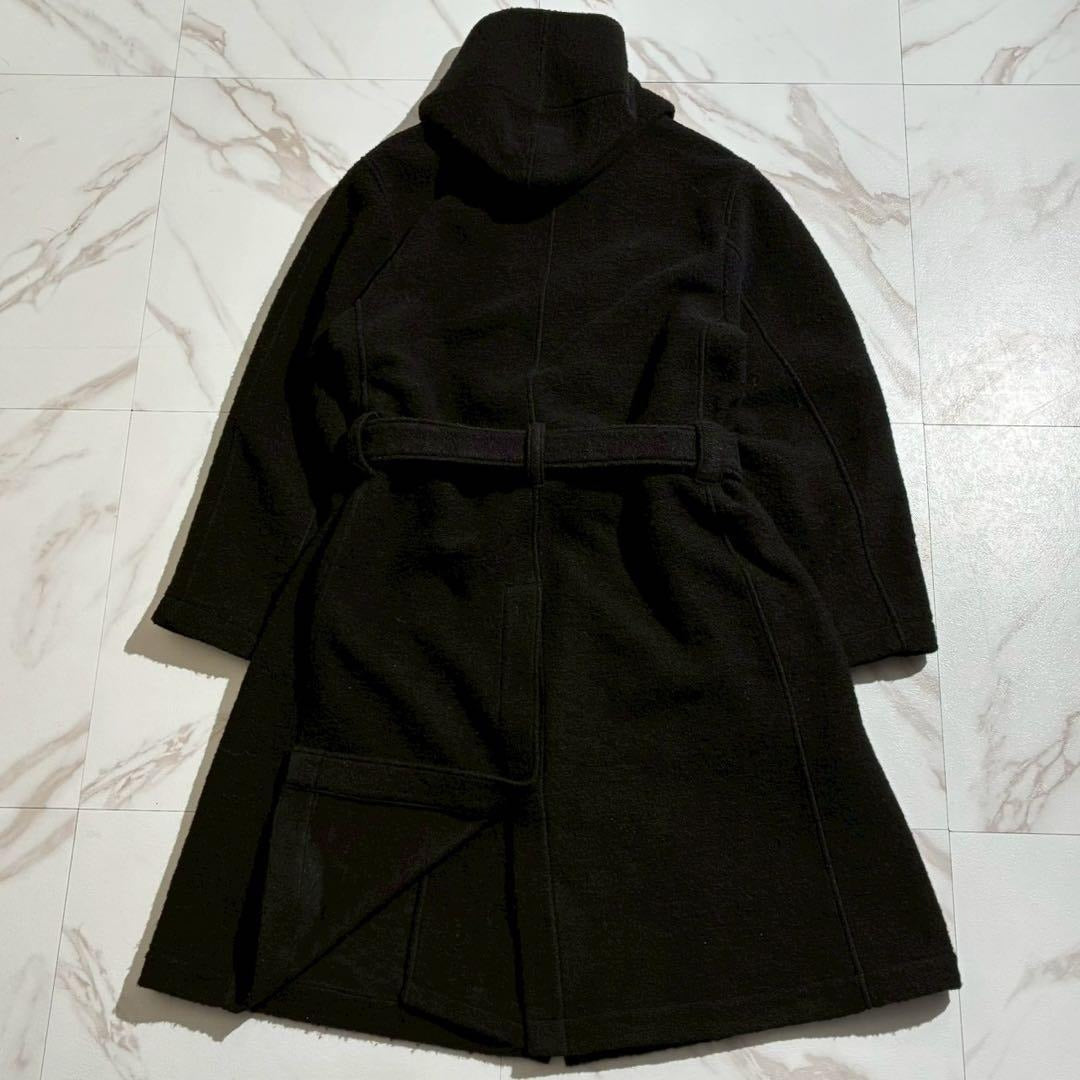 Yohji Yamamoto - Yohji Yamamoto POUR HOMME 18AW Hooded Coat Wool Black Size L