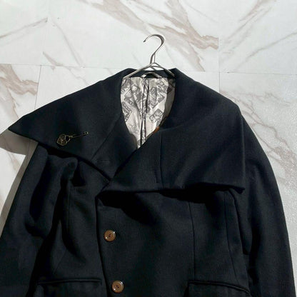 Vintage Vivienne Westwood Outwear - Vivienne Westwood MAN Jacket Wool Black Size44 - Authentic Archive