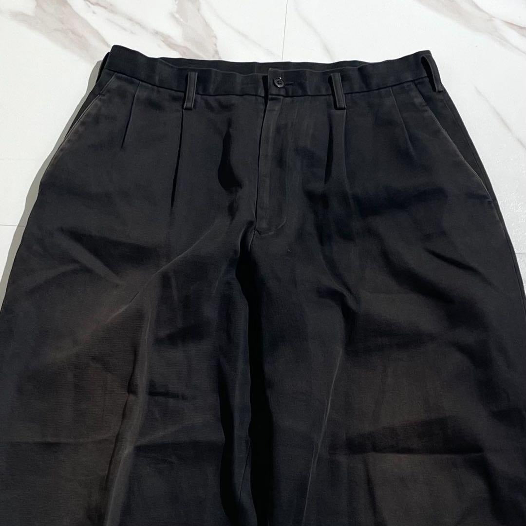 Yohji Yamamoto - Y's for men Cotton Gabardine Wide Pants Black Size L