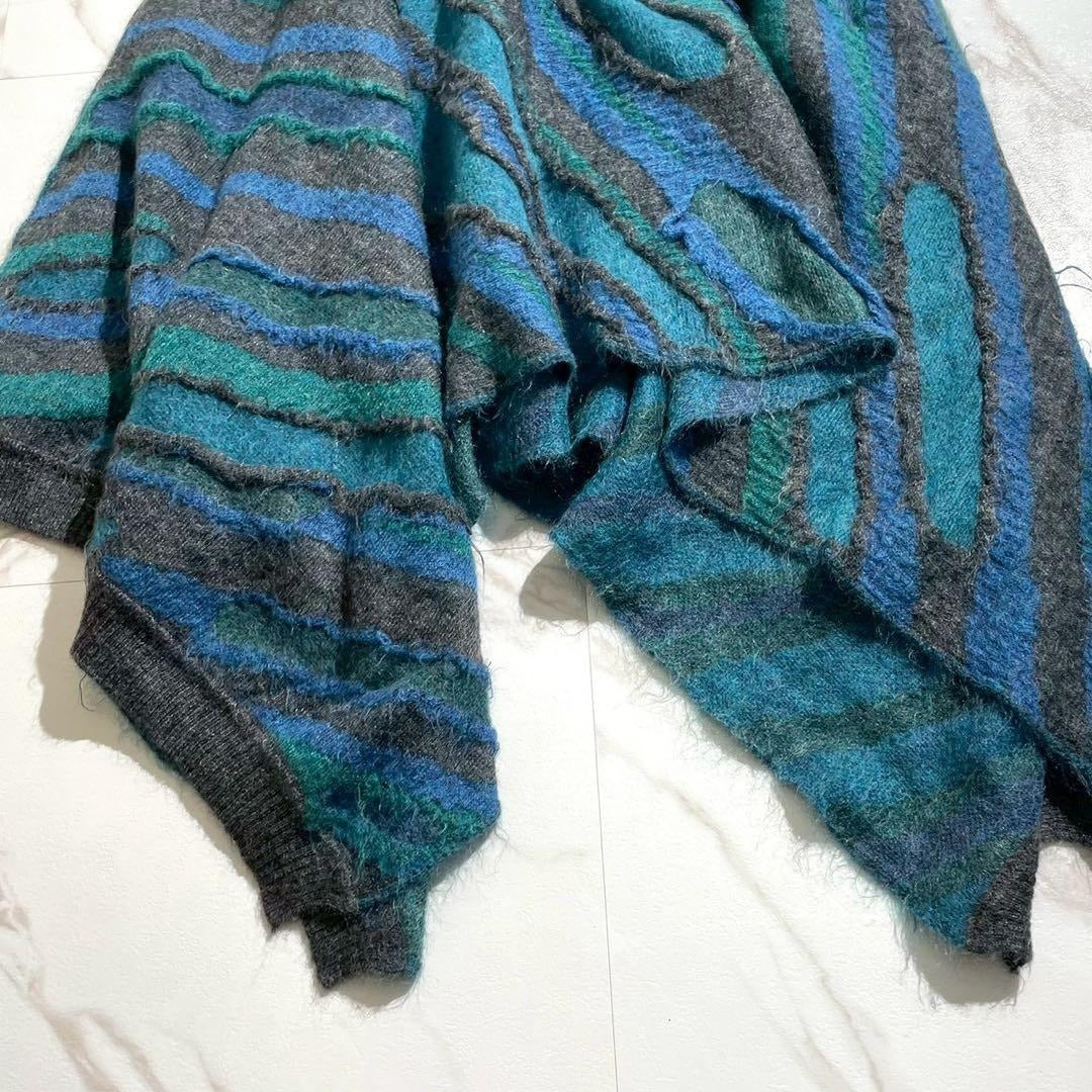 Issey Miyake - ISSEY MIYAKE MEN 13AW Turtleneck Poncho Blue Size L