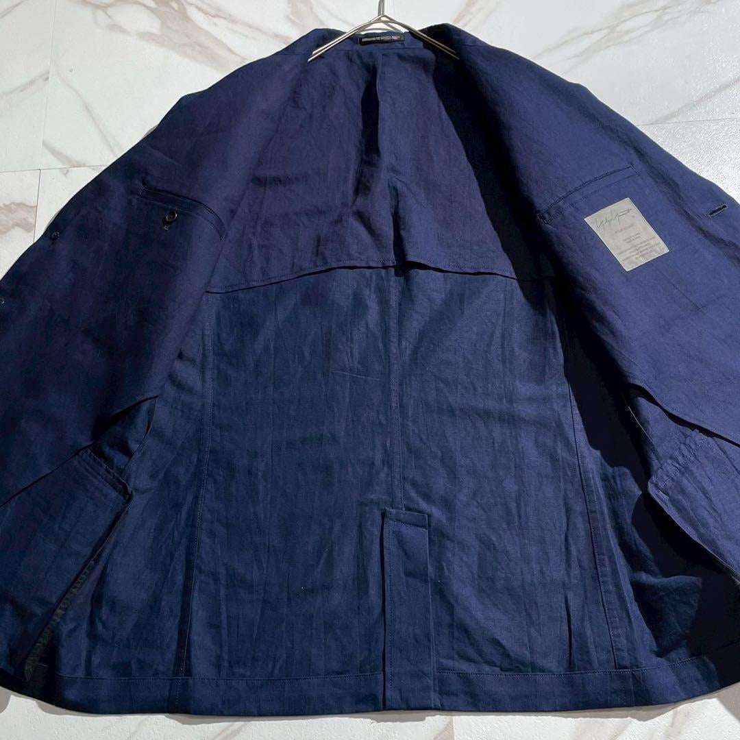Vintage Yohji Yamamoto Outwear - Yohji Yamamoto POUR HOMME 25SS Oversized Suit Set Blue Size M - Authentic Archive