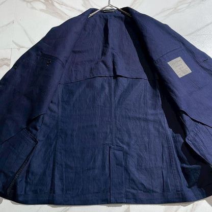 Vintage Yohji Yamamoto Outwear - Yohji Yamamoto POUR HOMME 25SS Oversized Suit Set Blue Size M - Authentic Archive