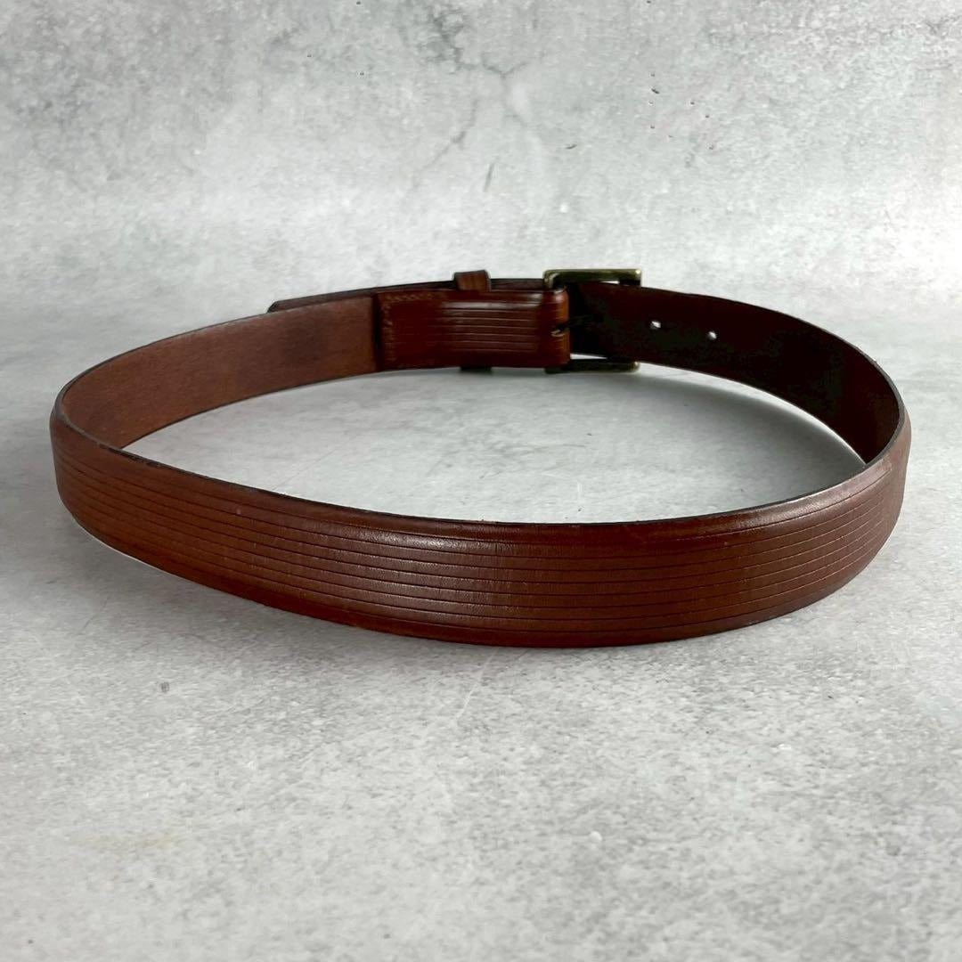 Issey Miyake - ISSEY MIYAKE Leather Belt Brown Size M