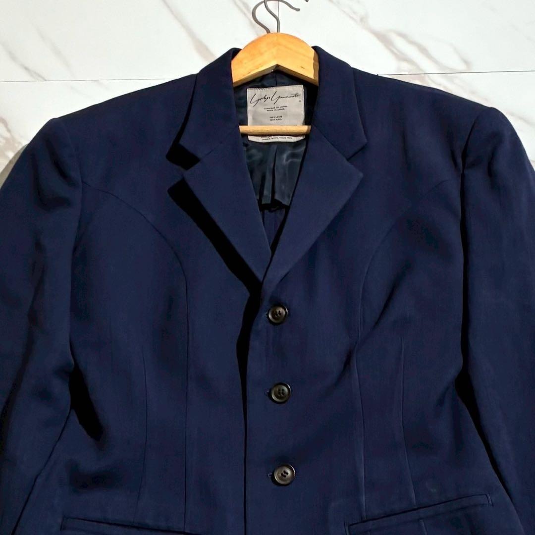 Yohji Yamamoto - Yohji Yamamoto 80s Tailored Jacket Navy Size M
