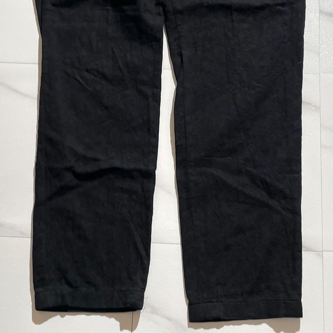 Vintage Yohji Yamamoto Bottoms - Yohji Yamamoto POUR HOMME Pants Jacquard Black US 33 - Authentic Archive