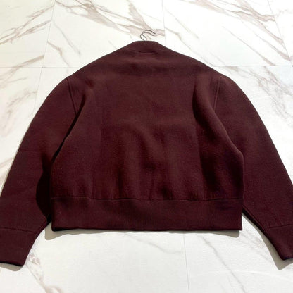Vintage JIL SANDER Outwear - JIL SANDER 24SS Oversized Knit Blouson Red Size L - Authentic Archive