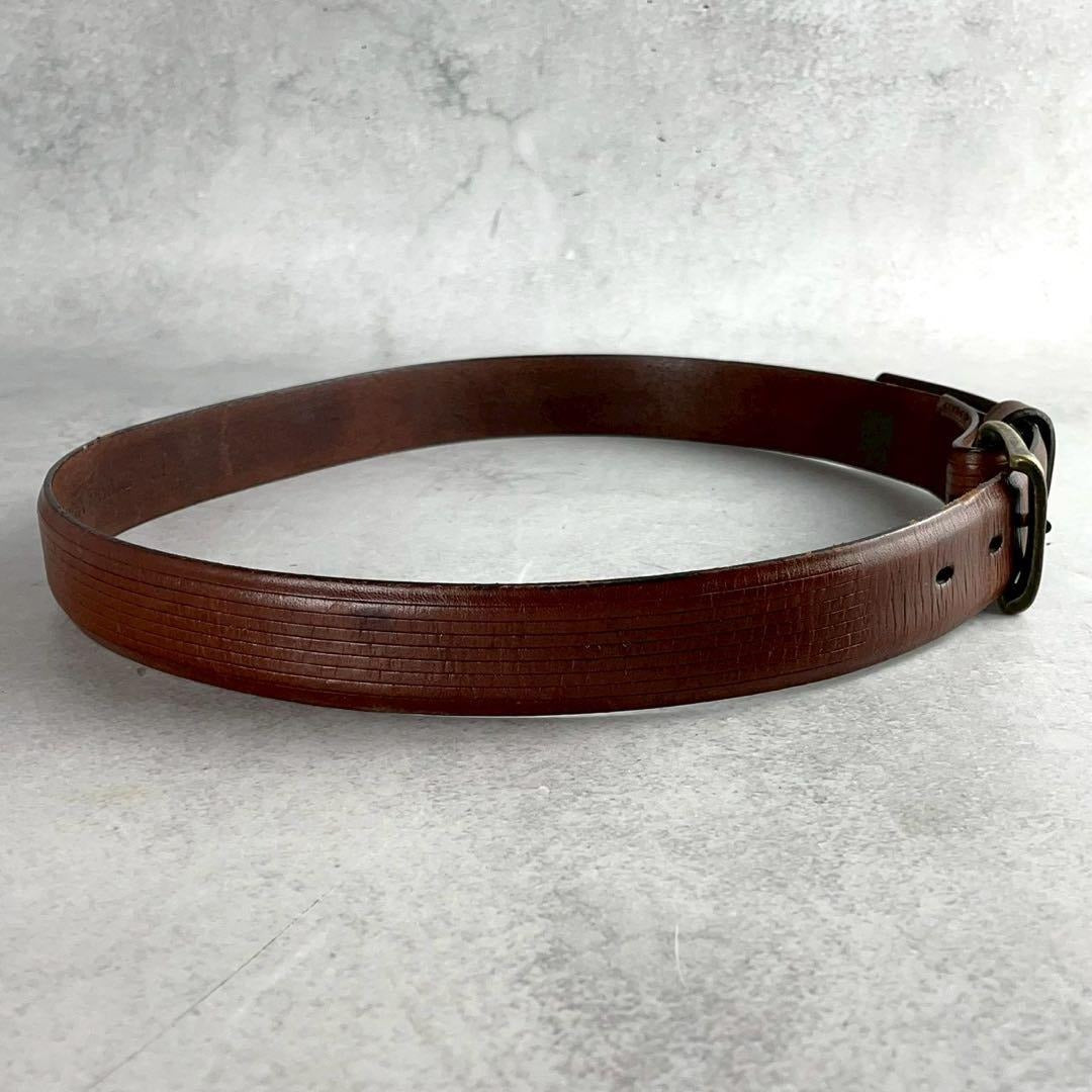 Issey Miyake - ISSEY MIYAKE Leather Belt Brown Size M