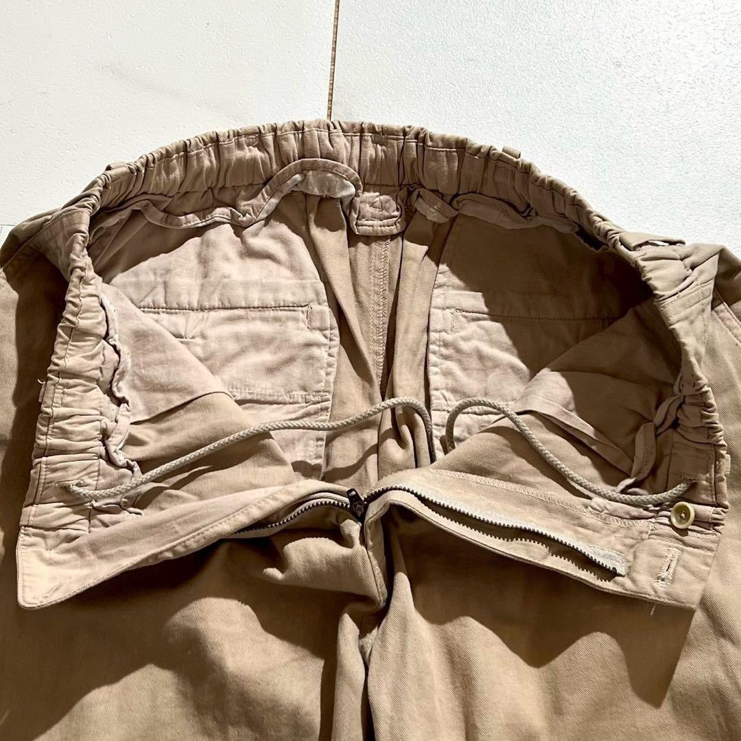 Vintage Yohji Yamamoto Bottoms - Yohji Yamamoto POUR HOMME pants 22SS Beige US 30 - Authentic Archive