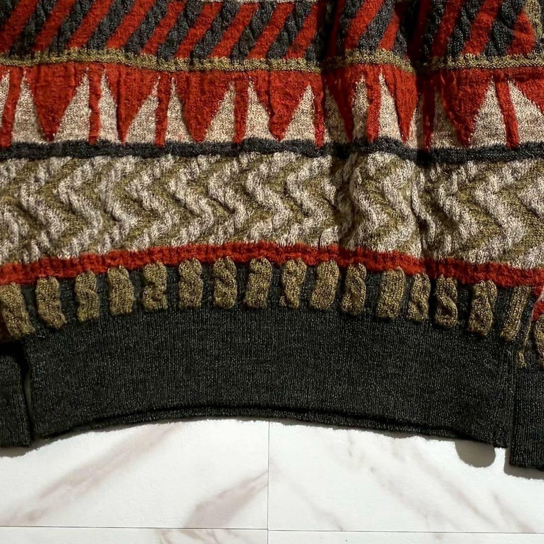 Issey Miyake - ISSEY MIYAKE 80s Brush Tag 3D Long Sleeve Knit Size L