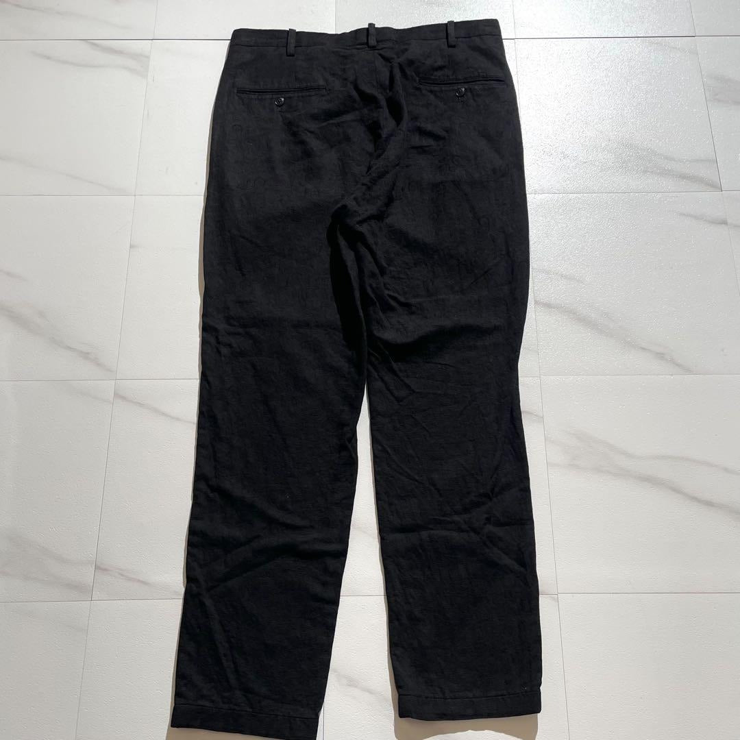 Vintage Yohji Yamamoto Bottoms - Yohji Yamamoto POUR HOMME Pants Jacquard Black US 33 - Authentic Archive