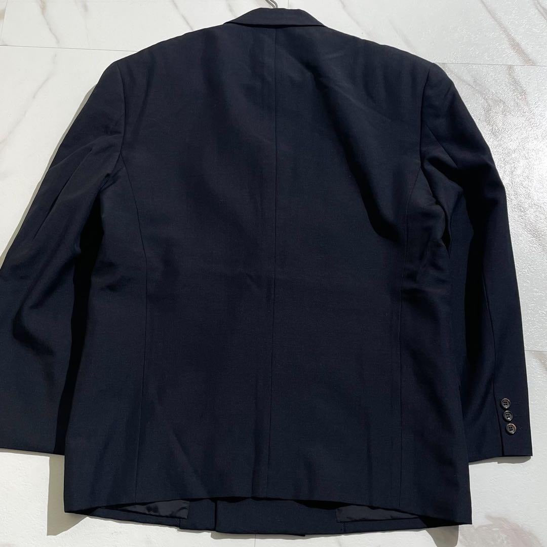 Vintage Comme des Garcons Outwear - COMME des GARÇONS HOMME PLUS 90s Double-Breasted Jacket Dark Navy L - Authentic Archive