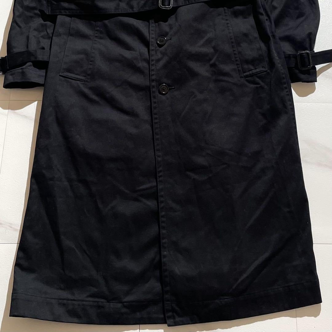 Vintage Yohji Yamamoto Outwear - Brand new Y's for men trench coat Black Size XL - Authentic Archive