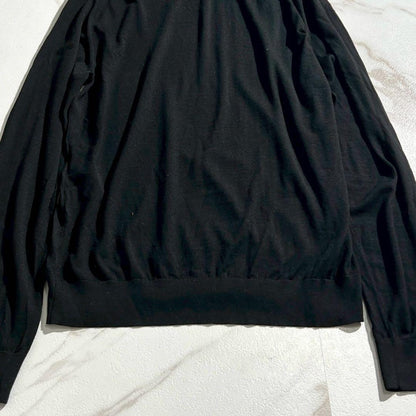 Vintage Gucci Tops - GUCCI Knit King's Snake Wool Black Size S - Authentic Archive