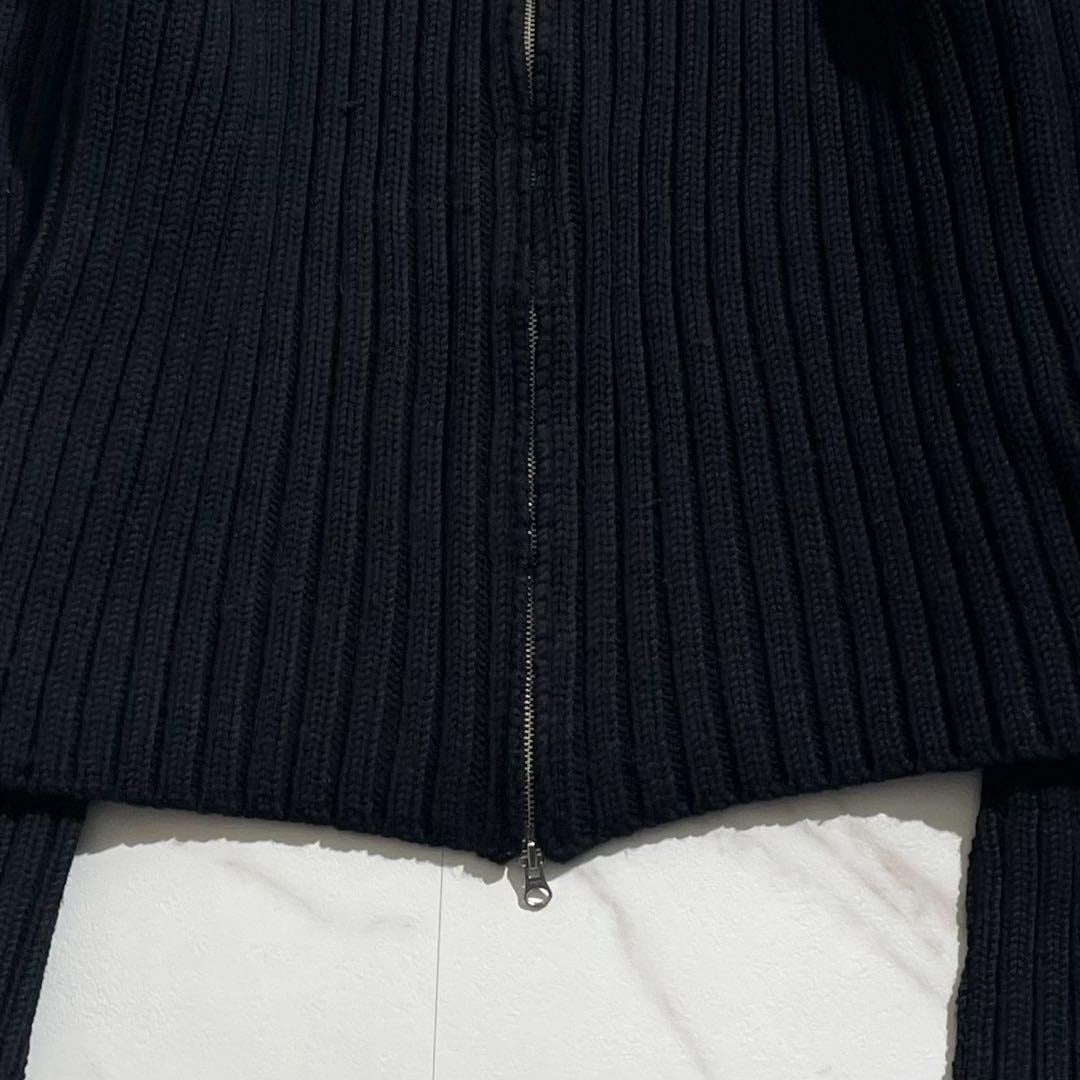 Vintage Yohji Yamamoto Tops - Yohji Yamamoto POUR HOMME 01AW Knit Black Size3 - Authentic Archive