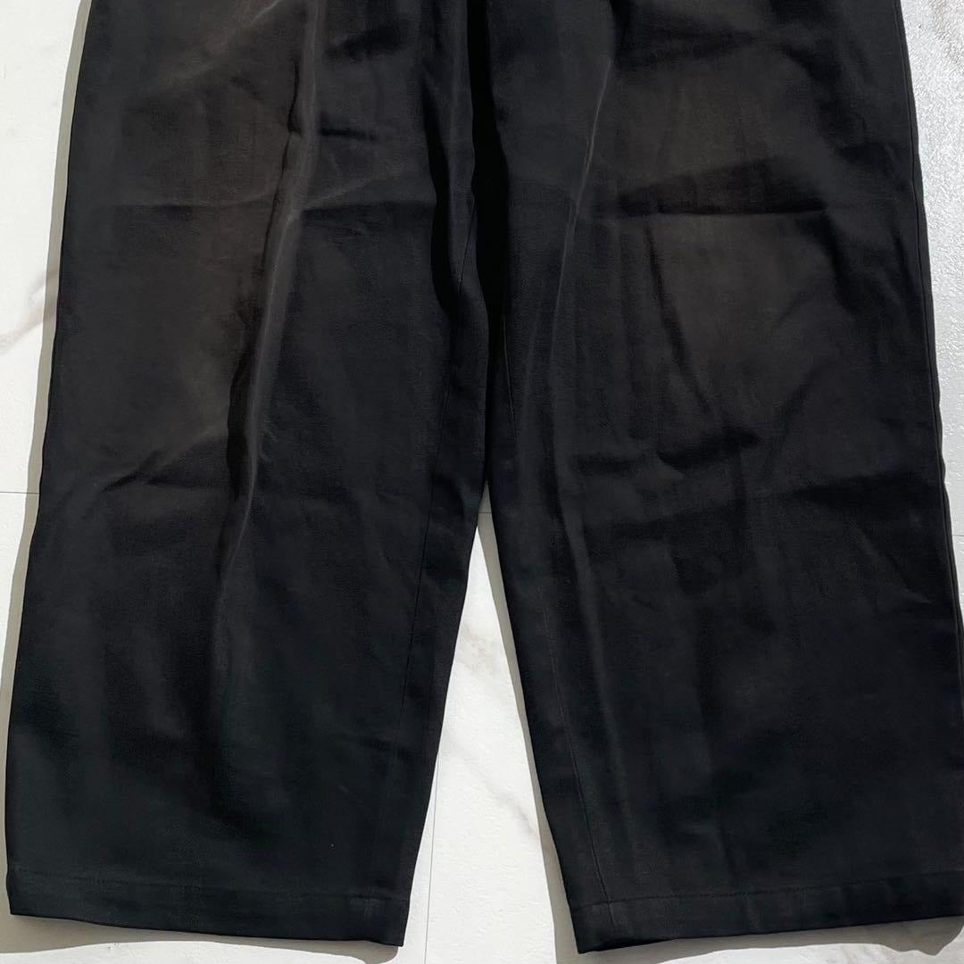 Yohji Yamamoto - Y's for men Cotton Gabardine Wide Pants Black Size L
