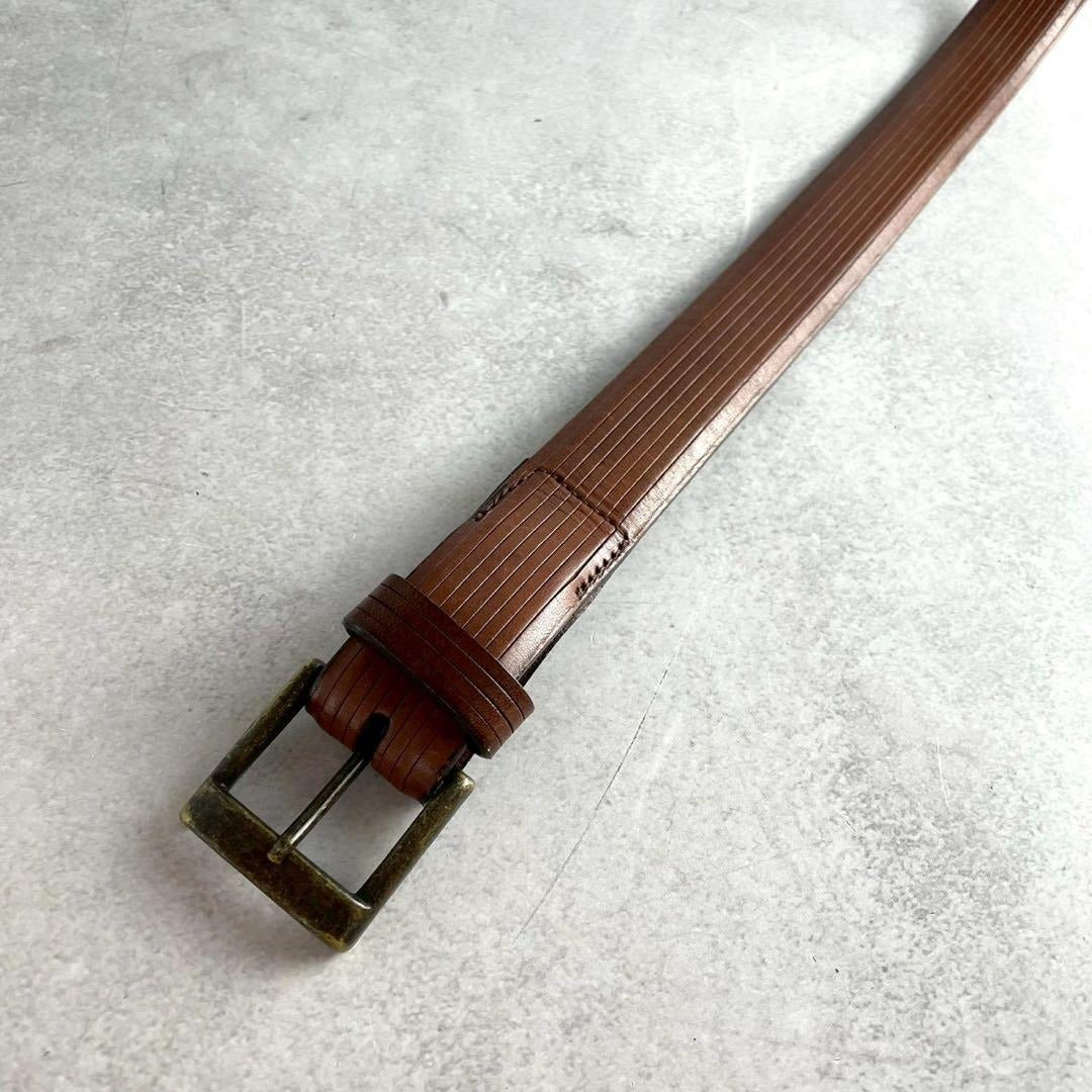 Issey Miyake - ISSEY MIYAKE Leather Belt Brown Size M