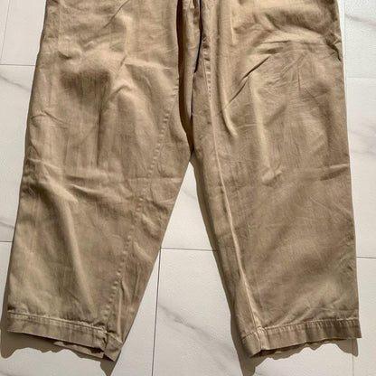 Vintage Yohji Yamamoto Bottoms - Yohji Yamamoto POUR HOMME pants 22SS Beige US 30 - Authentic Archive