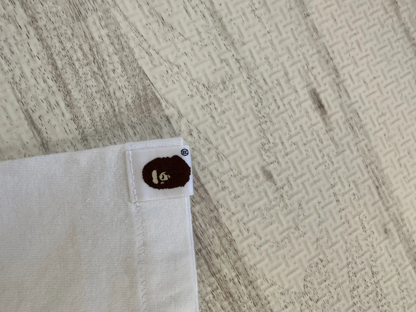 Bape - A BATHING APE Shark Head Cotton T-shirt White Size M