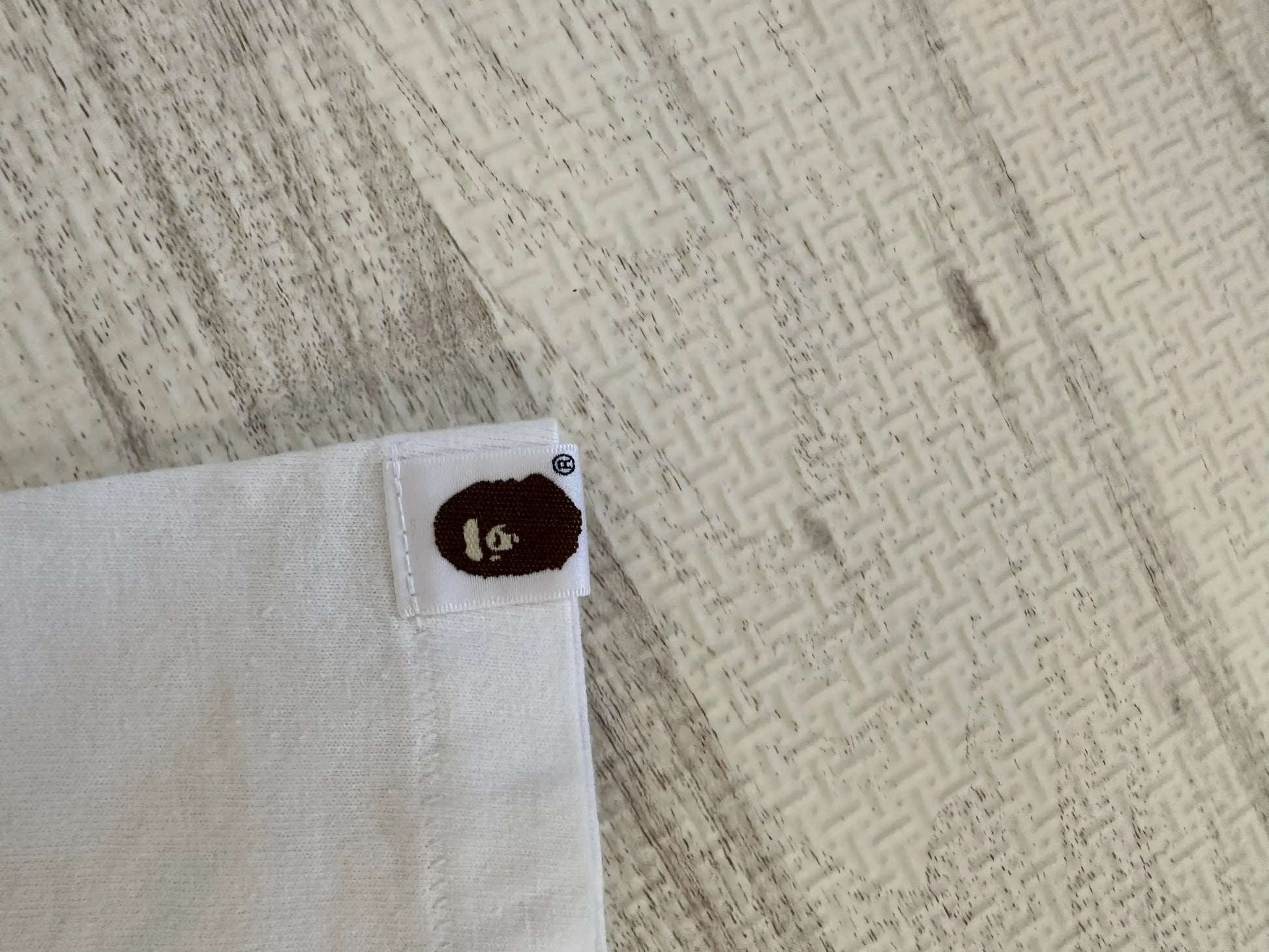 Bape - A BATHING APE Shark Head Cotton T-shirt White Size M