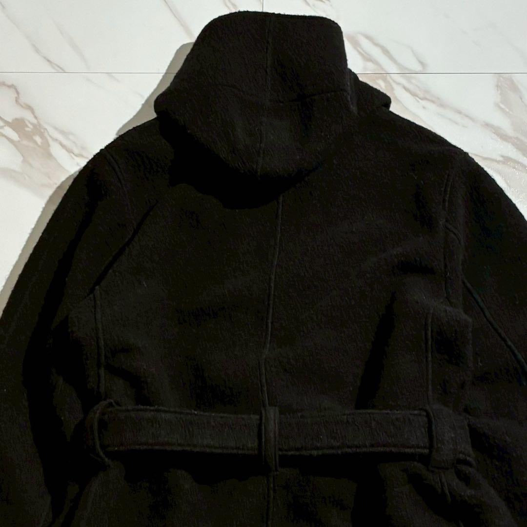Yohji Yamamoto - Yohji Yamamoto POUR HOMME 18AW Hooded Coat Wool Black Size L