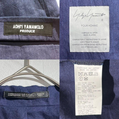 Vintage Yohji Yamamoto Outwear - Yohji Yamamoto POUR HOMME 25SS Oversized Suit Set Blue Size M - Authentic Archive