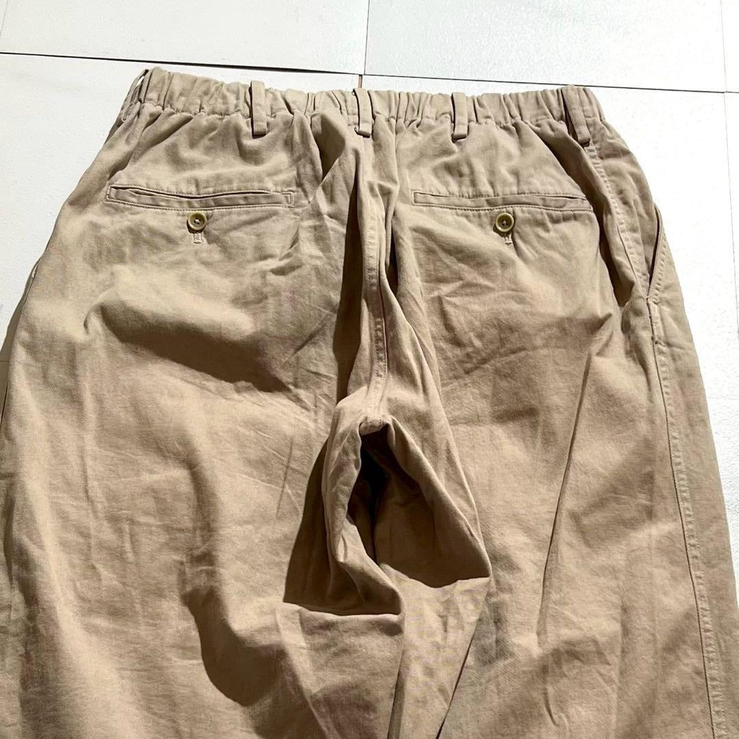 Vintage Yohji Yamamoto Bottoms - Yohji Yamamoto POUR HOMME pants 22SS Beige US 30 - Authentic Archive