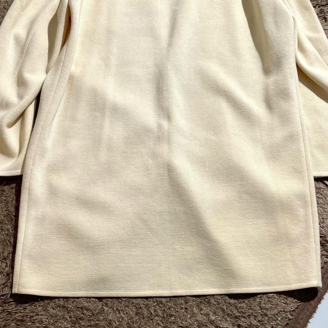 Issey Miyake - ISSEY MIYAKE MEN 84SS Brush Tag Knit Chesterfield Coat Off White Size M