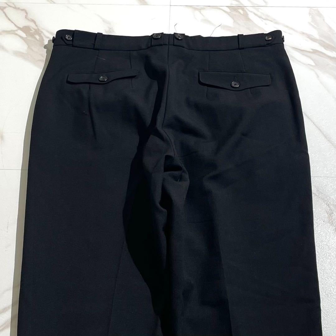 Yohji Yamamoto - Yohji Yamamoto POUR HOMME 80s Tapered Silhouette Pants Black Size L