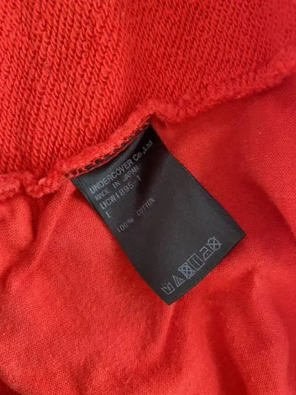 Vintage Undercover Tops - UNDERCOVER Cropped Sweatshirt Red Cotton F - Authentic Archive