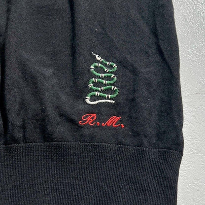 Vintage Gucci Tops - GUCCI Knit King's Snake Wool Black Size S - Authentic Archive