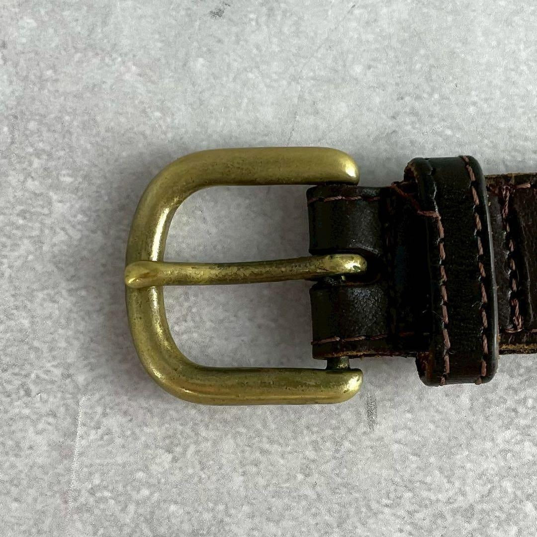 Issey Miyake - ISSEY MIYAKE Leather Braiding Belt Brown