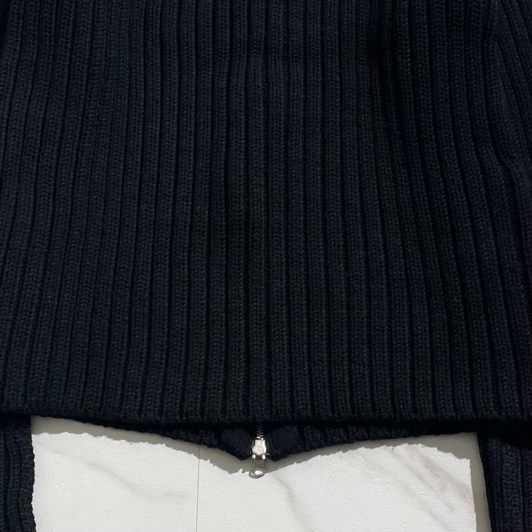 Vintage Yohji Yamamoto Tops - Yohji Yamamoto POUR HOMME 01AW Knit Black Size3 - Authentic Archive