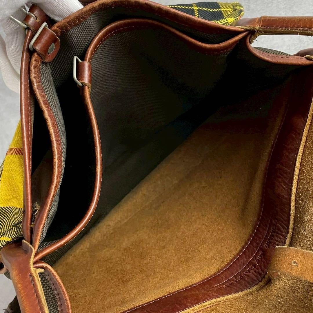 Comme des Garcons - COMME des GARCONS Fishing Bag Tartan Brown