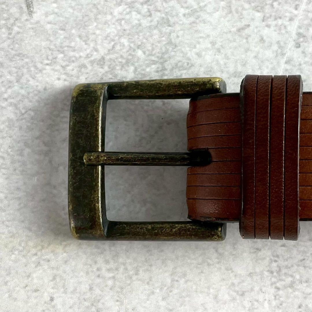 Issey Miyake - ISSEY MIYAKE Leather Belt Brown Size M