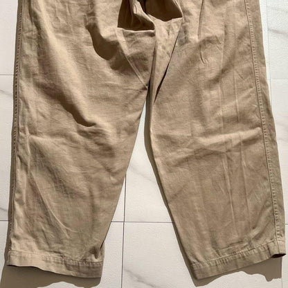 Vintage Yohji Yamamoto Bottoms - Yohji Yamamoto POUR HOMME pants 22SS Beige US 30 - Authentic Archive