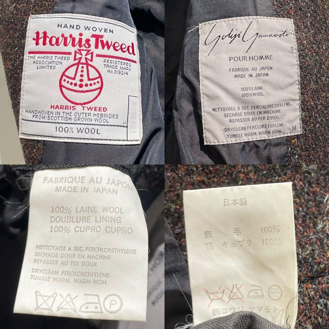 Yohji Yamamoto - Yohji Yamamoto POUR HOMME 80s Harris Tweed Jacket Size L