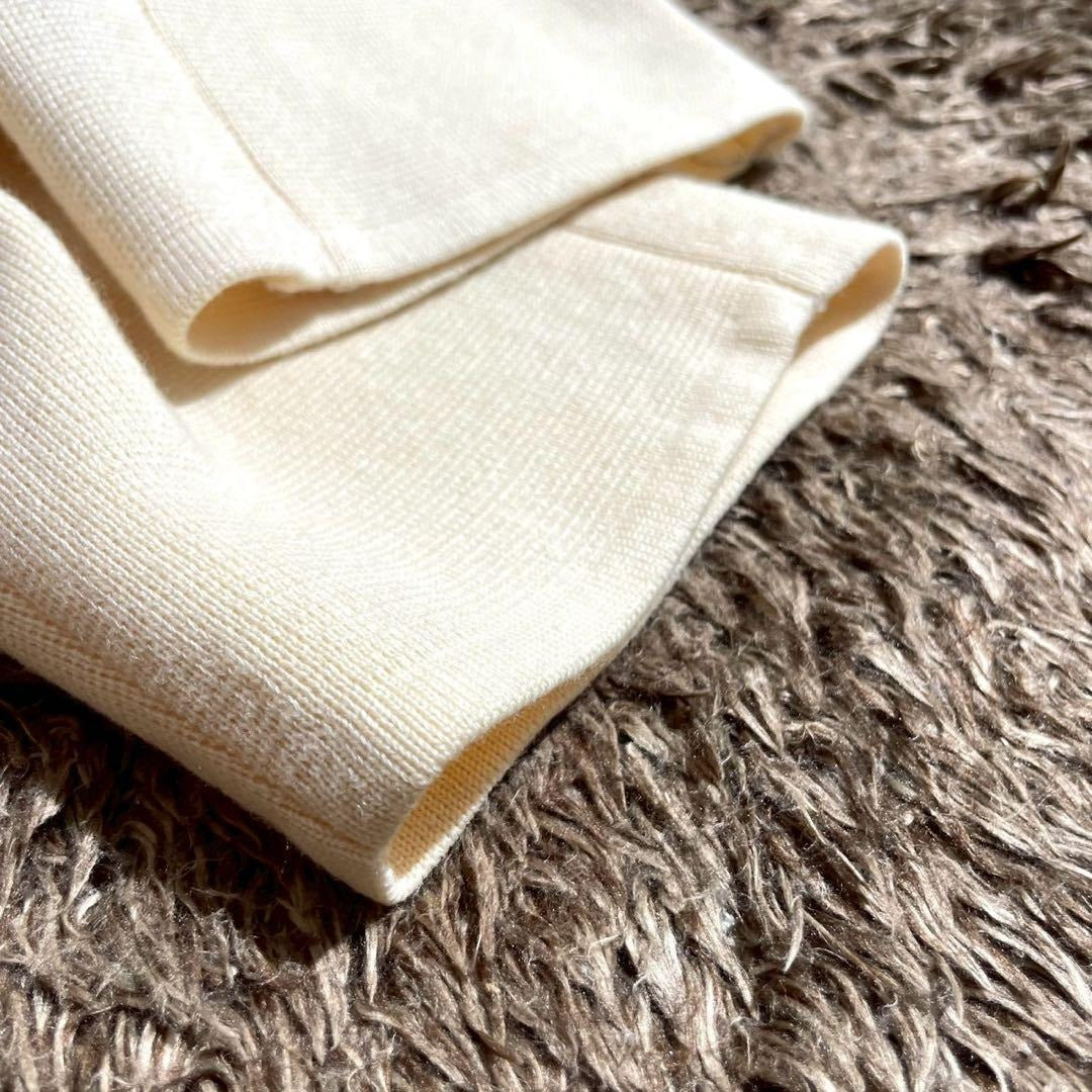 Issey Miyake - ISSEY MIYAKE MEN 84SS Brush Tag Knit Chesterfield Coat Off White Size M