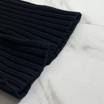 Vintage Yohji Yamamoto Tops - Yohji Yamamoto POUR HOMME 01AW Knit Black Size3 - Authentic Archive