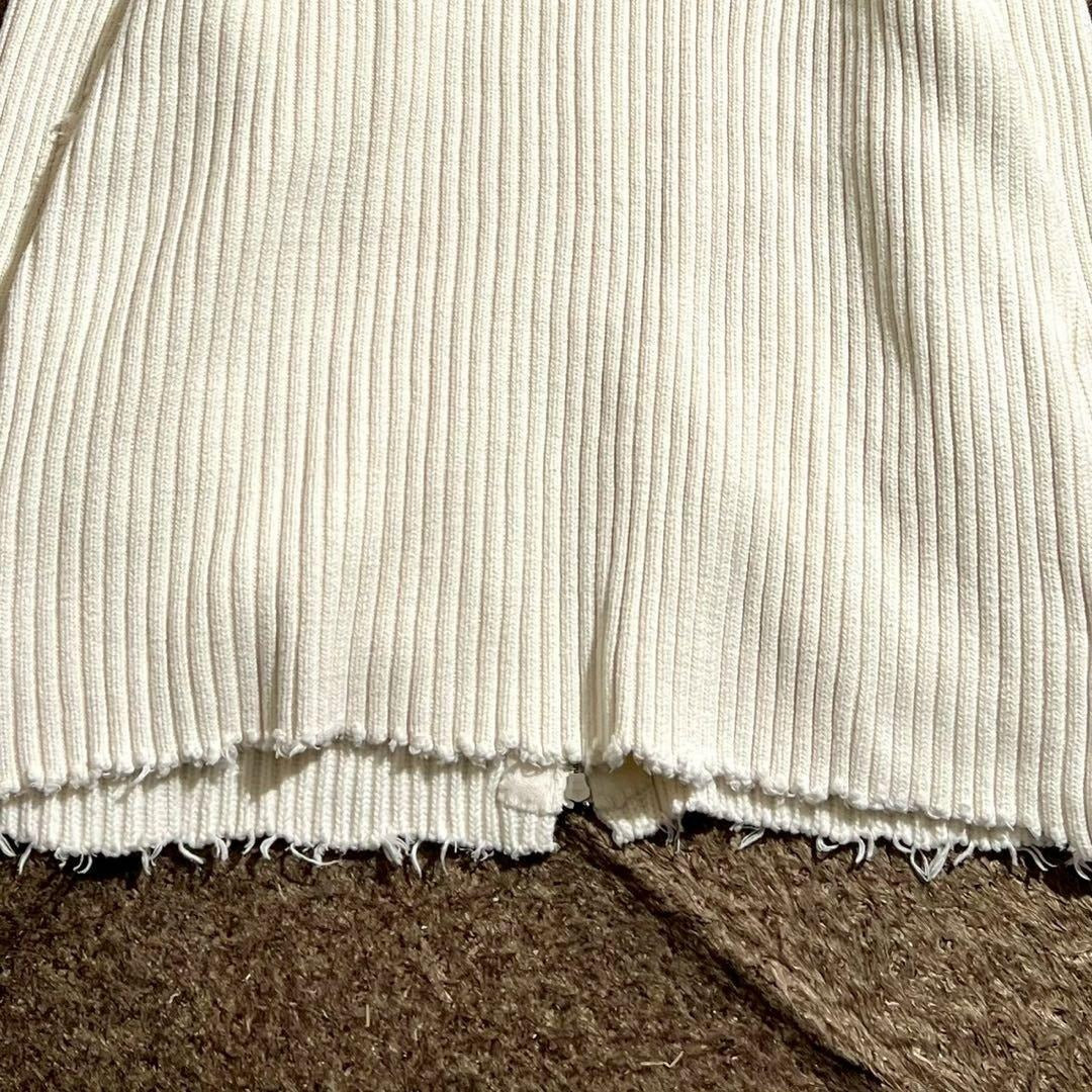 Maison Margiela - Maison Margiela 23SS Driver's Knitwear White Size M