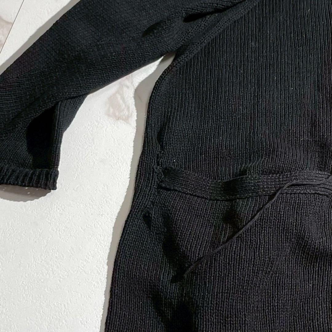 Vintage Yohji Yamamoto Tops - Yohji Yamamoto HOMME 19SS Cotton Cardigan Black Size L - Authentic Archive
