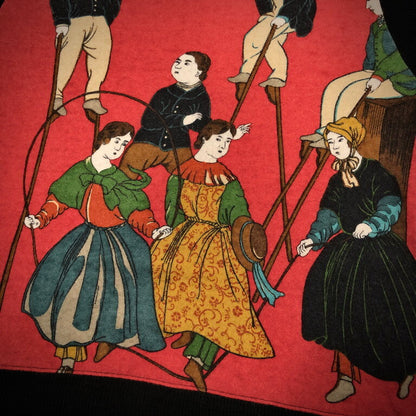 Yohji Yamamoto 95AW Rokumeikan Print High Neck Knit Size M