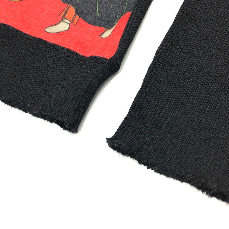 Yohji Yamamoto 95AW Rokumeikan Print High Neck Knit Size M