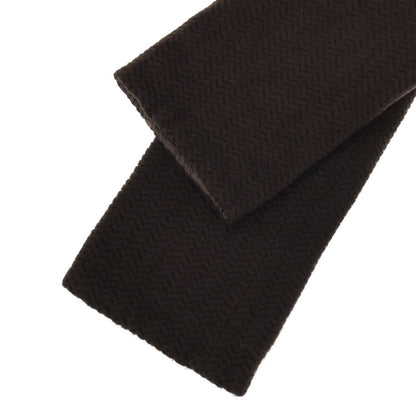 GIORGIO ARMANI Brown Herringbone Double Wool Coat Size 8