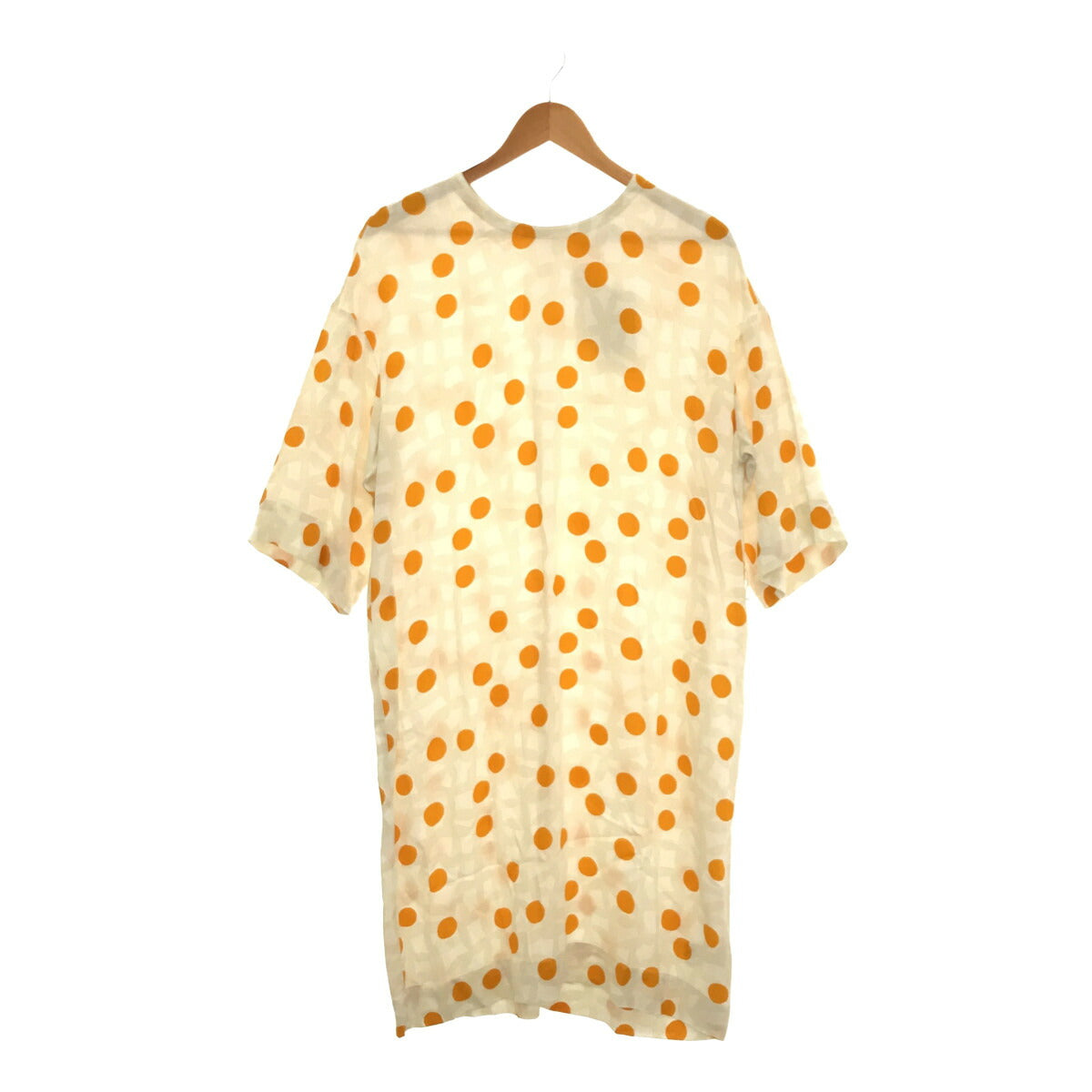 Marimekko TOPS Polka Dot Rayon Midi Dress Size XS